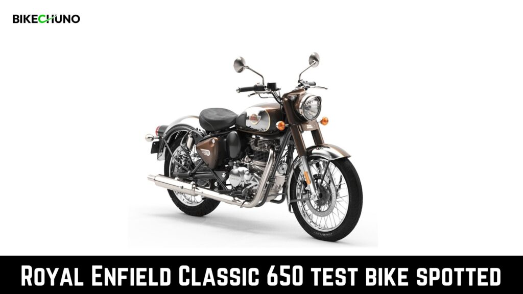 Royal Enfield Classic 650 test bike spotted