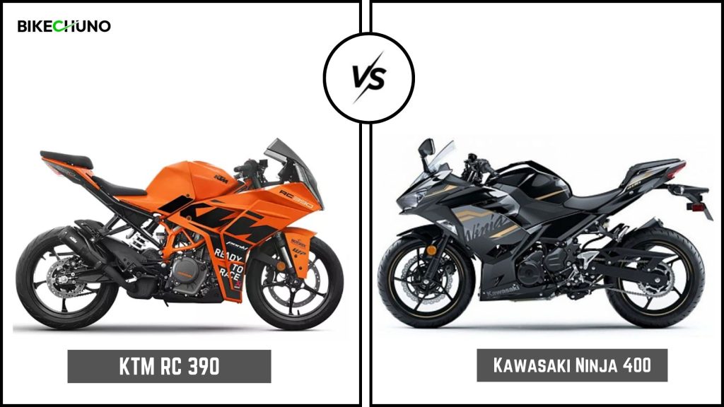 KTM RC 390 compete with the Kawasaki Ninja 400
