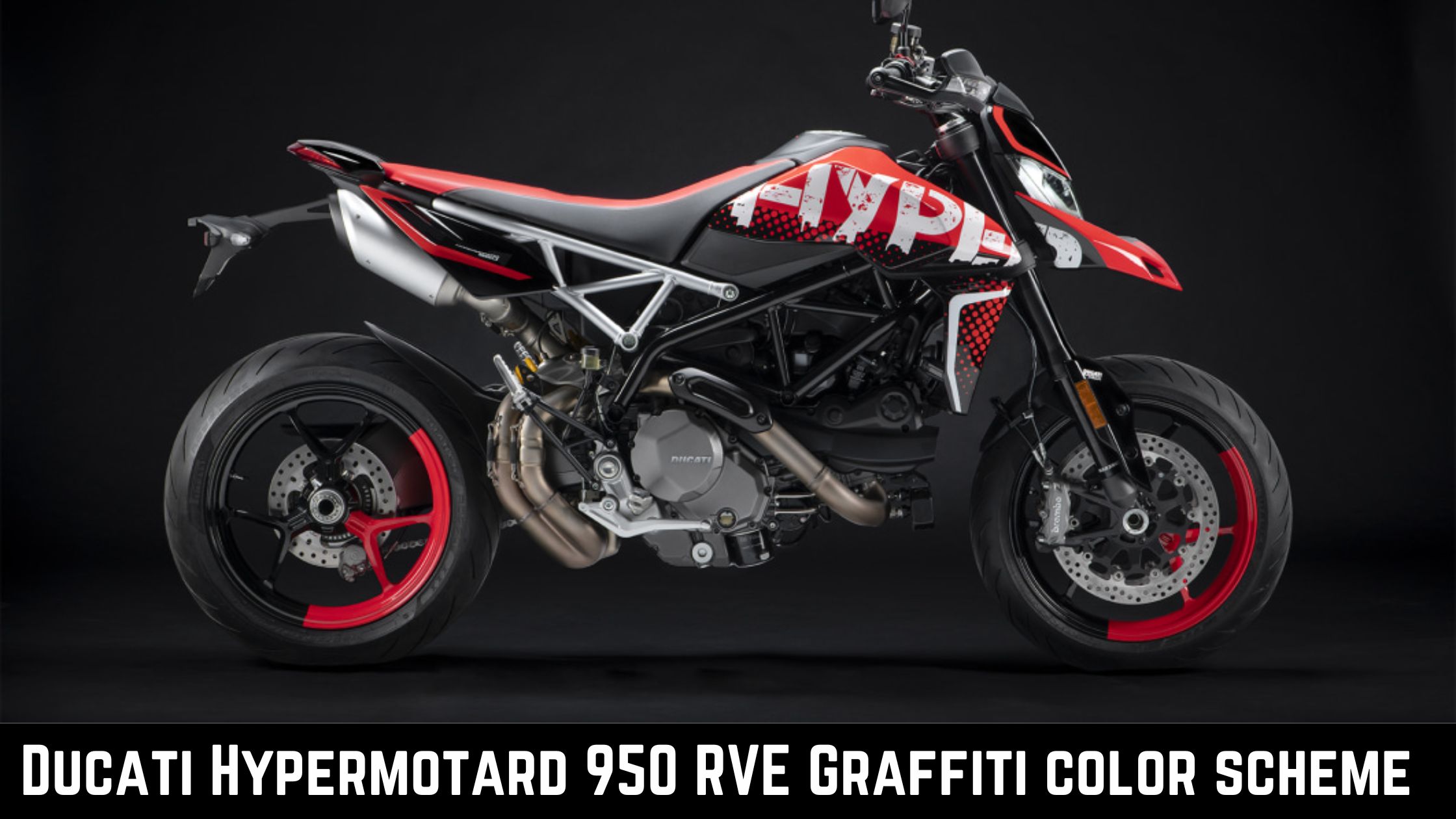 Ducati Hypermotard 950 RVE gets a new Graffiti color scheme