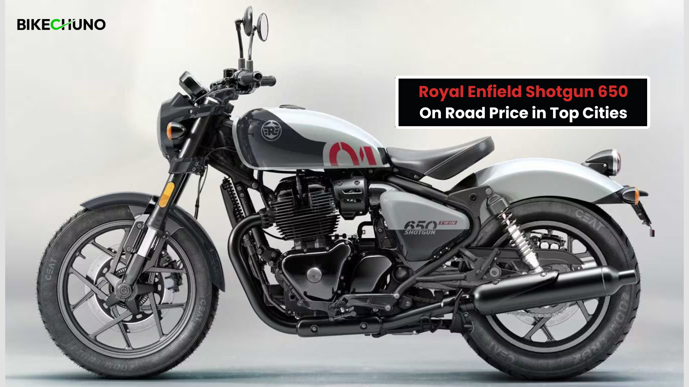 Royal Enfield Shotgun 650 on-road prices in top cities of India