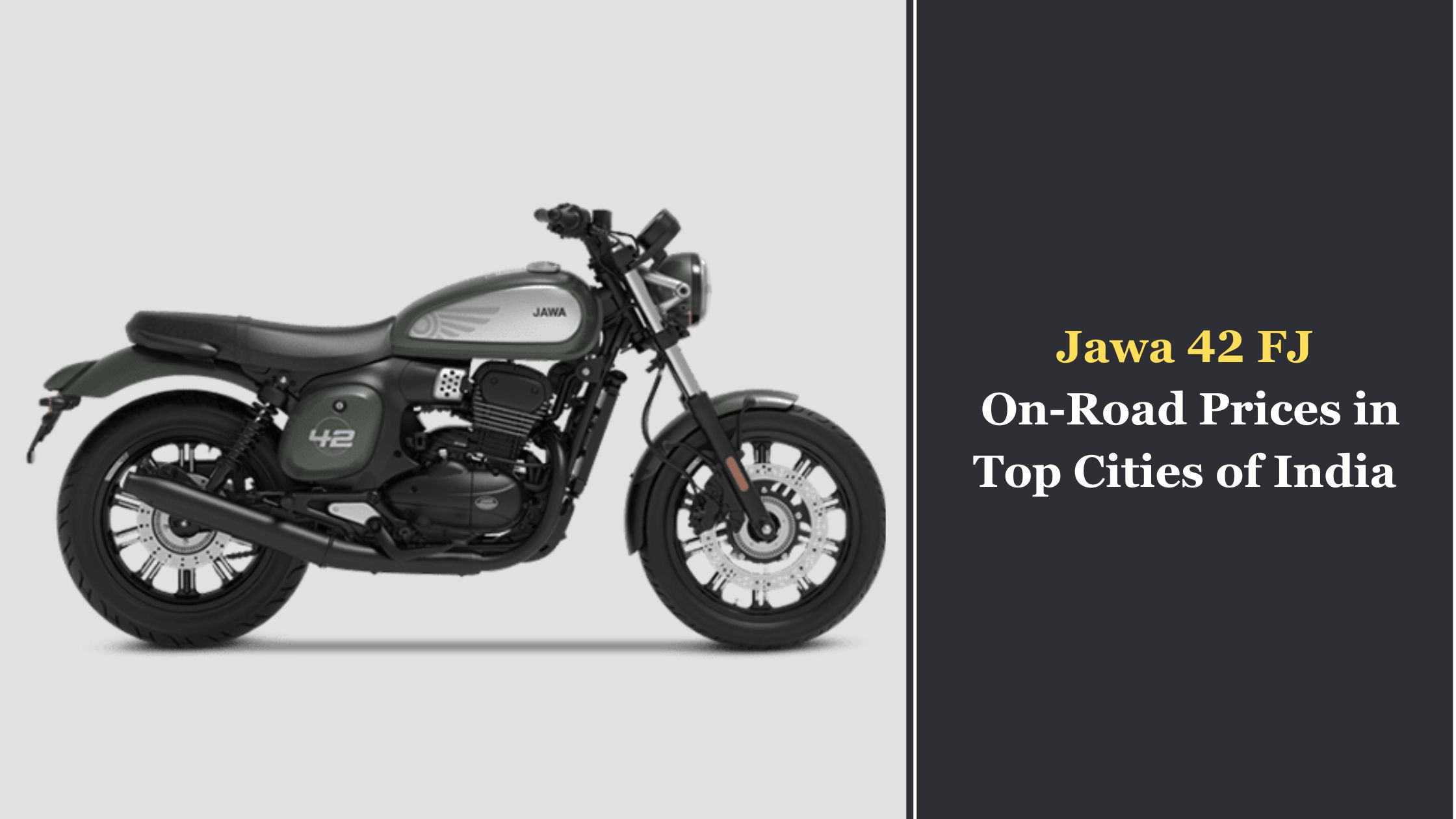 Jawa 42 FJ on Road Prices in Top Cities of India